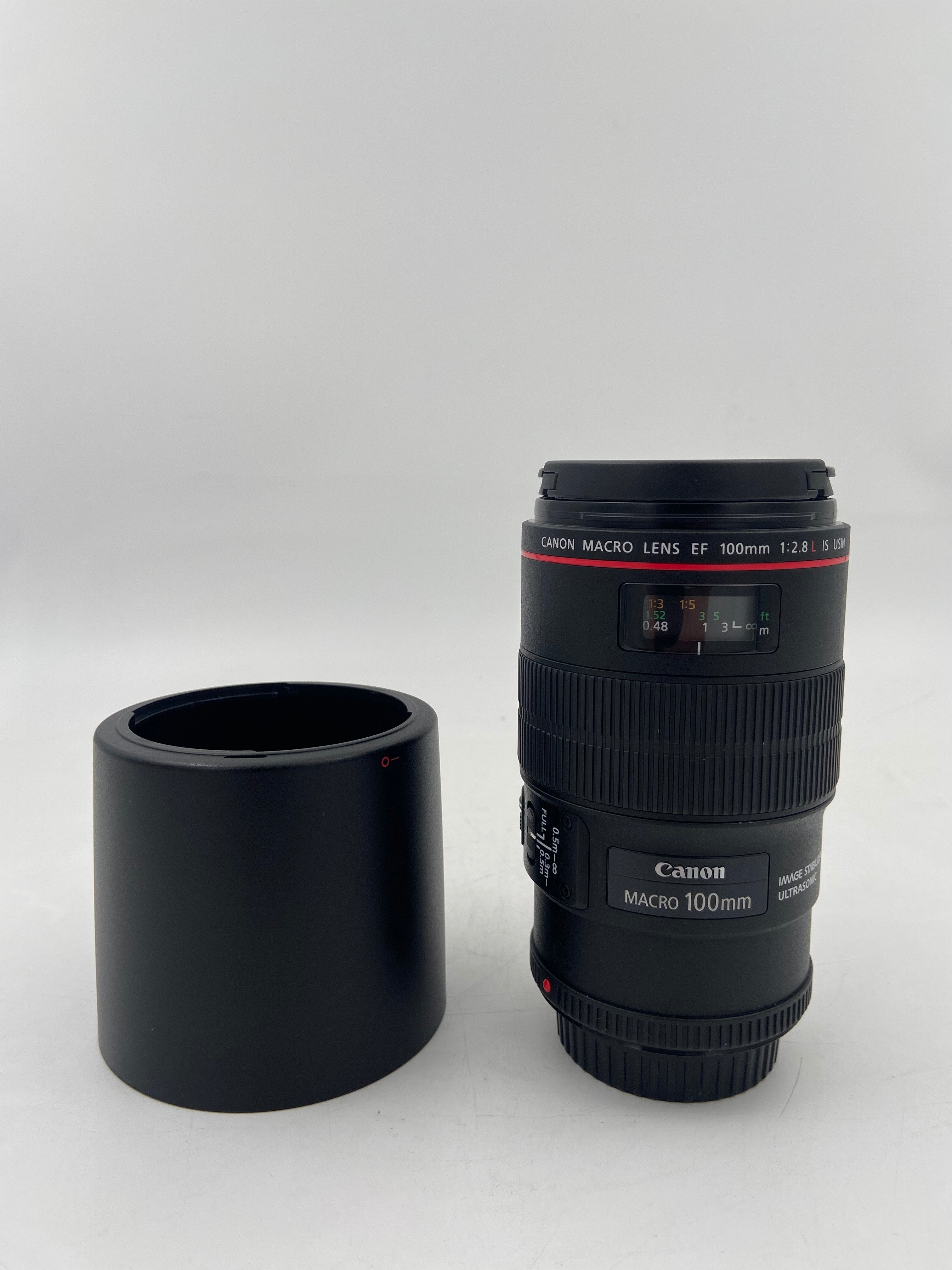 CANON EF 100MM F2.8 L IS USM MACRO LENS - Second Hand