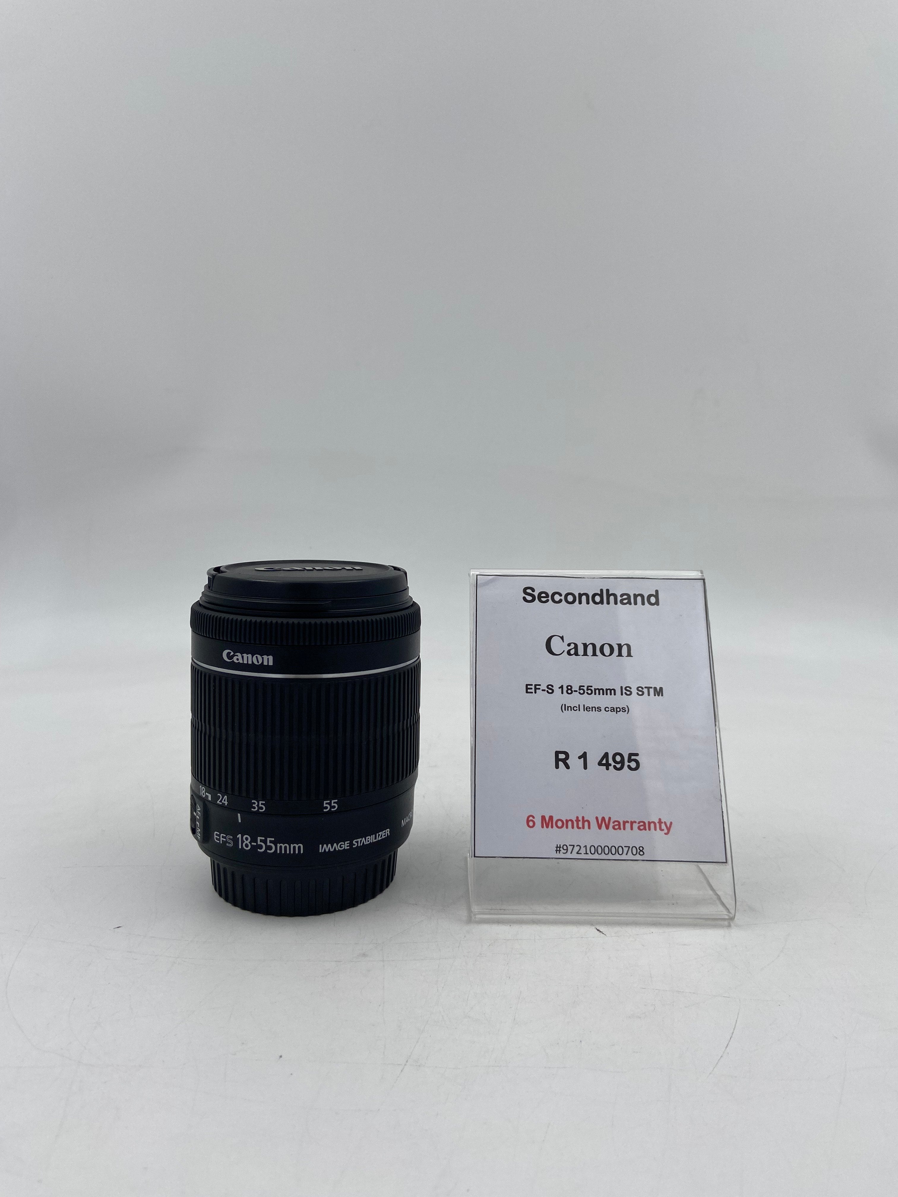 CANON EF-S 18-55MM F3.5-5.6 IS STM - SECOND HAND