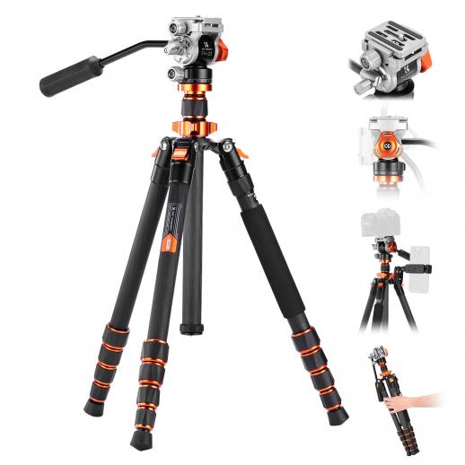 K&F OMNI CF DIRECTOR PHOTO VIDEO CARBON FIBRE TRIPOD
