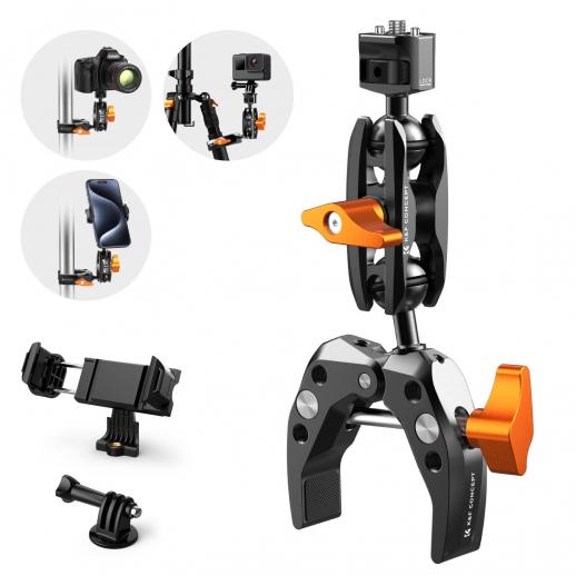 K&F CONCEPT MULTI-FUNCTION SUPER CLAMP MOUNT & MAGIC ARM