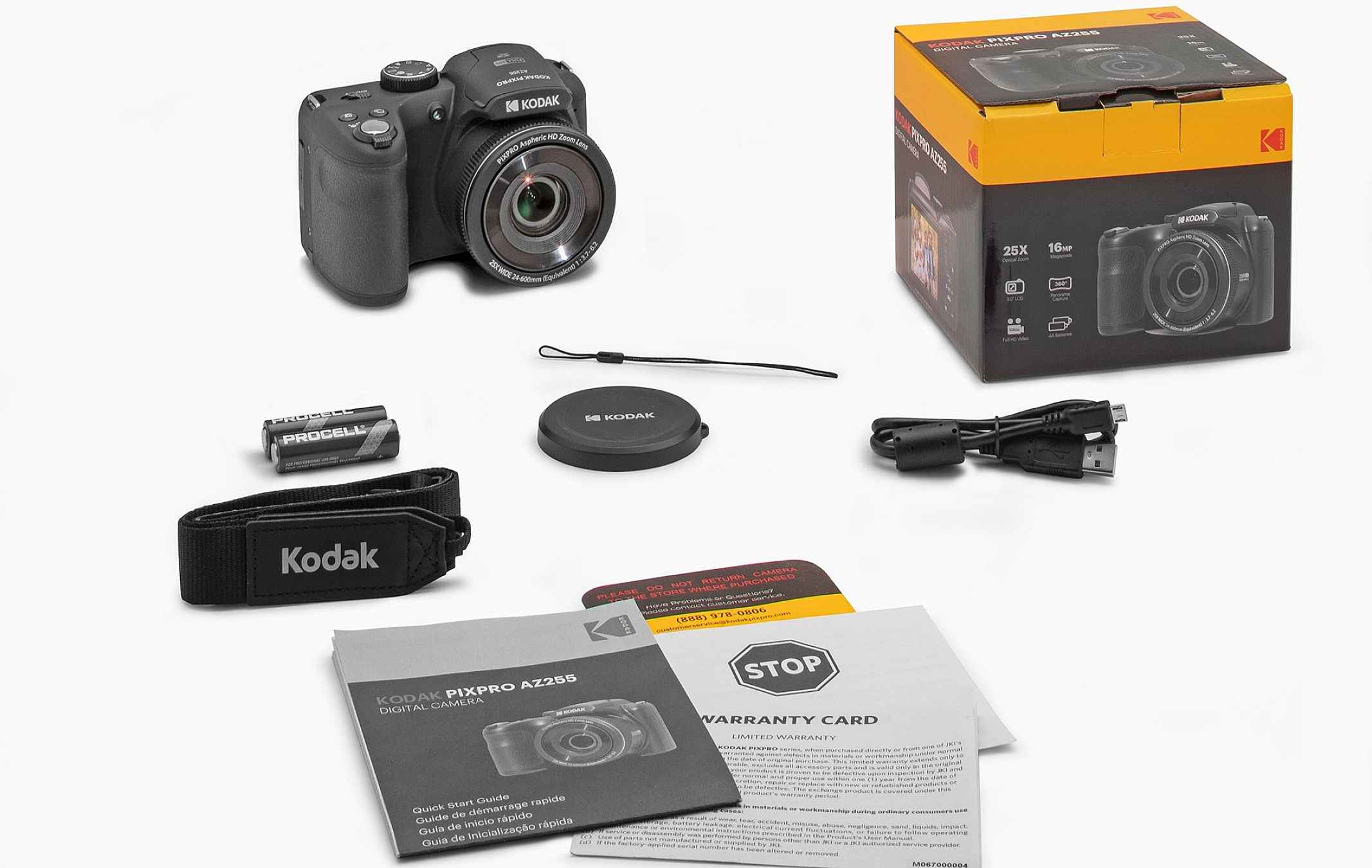 KODAK PIXPRO AZ255 DIGITAL CAMERA (BLACK) Camera tek