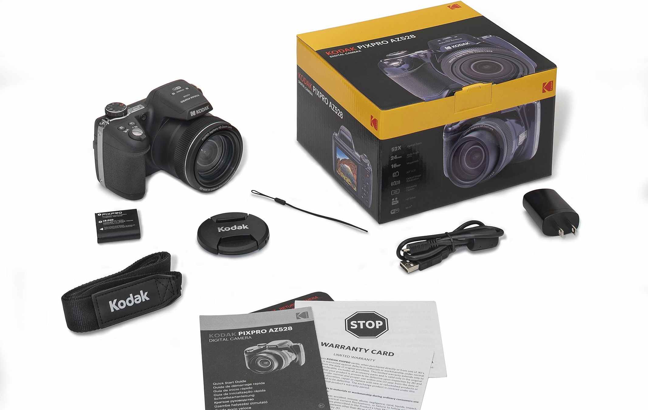 KODAK PIXPRO AZ528 DIGITAL CAMERA (BLACK) Camera tek