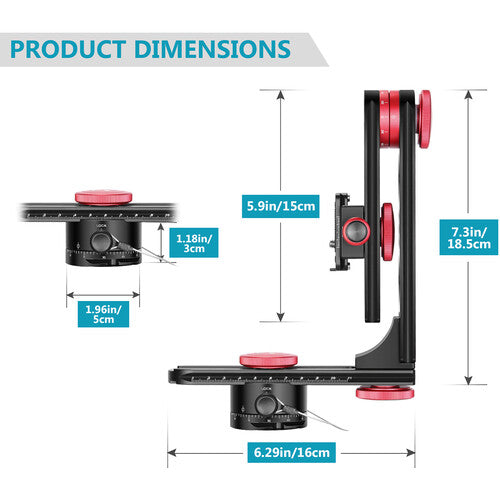 Neewer PH-720B Panoramic Head with Arca-Type Quick Release Camera tek