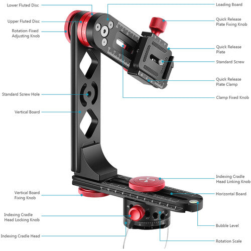 Neewer PH-720B Panoramic Head with Arca-Type Quick Release Camera tek