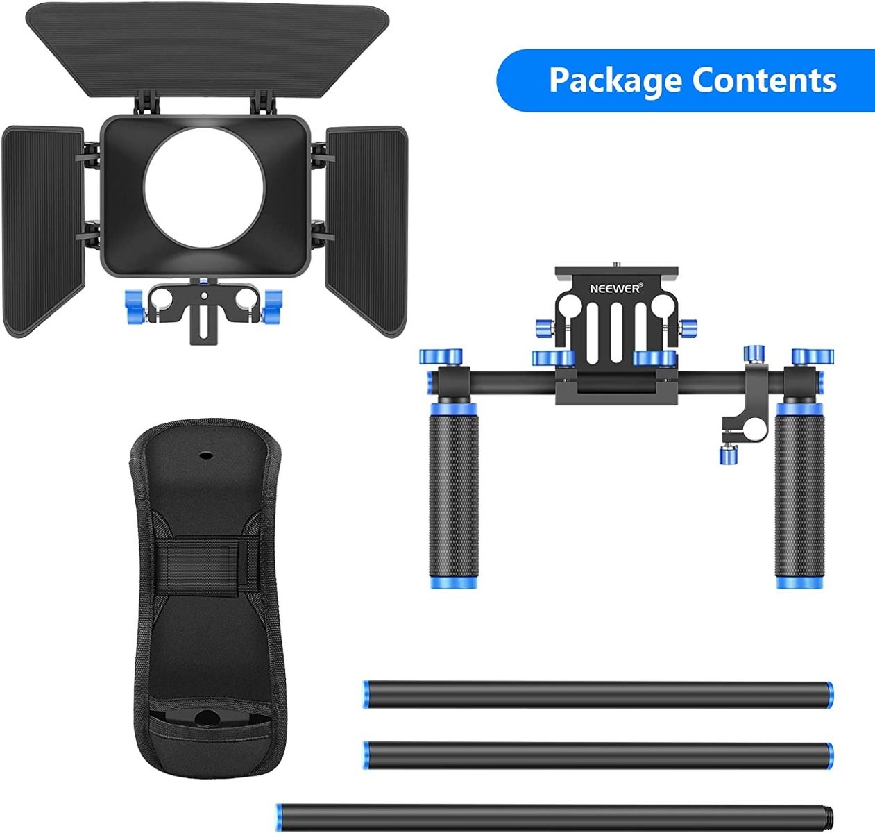 Neewer Camcorder or DSLR Rig Set System Kit for Movie Video Making Camera tek
