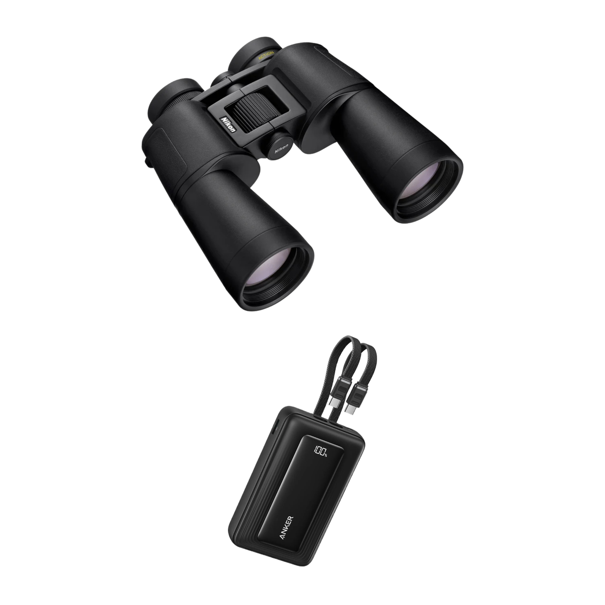 NIKON ACTION 16X50 BINOCULARS + Free Anker Zolo Power Bank (20000mAh) Camera tek