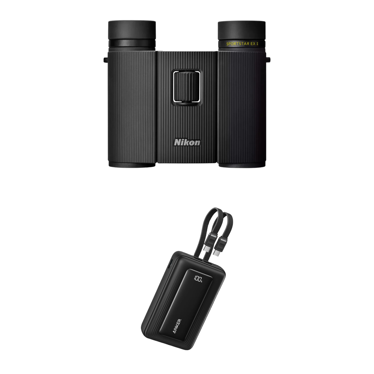 NIKON SPORTSTAR EX II 10X25 BINOCULARS + Free Anker Zolo Power Bank (20000mAh) Camera tek