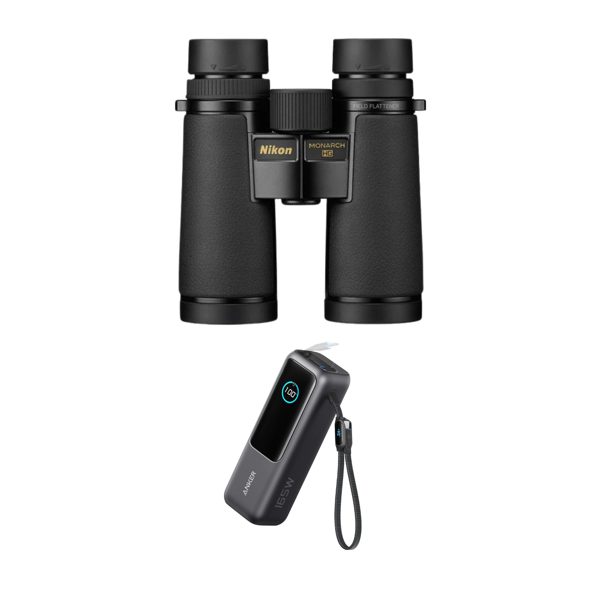 Nikon Monarch HG 10x42 Binoculars + Free Anker A1695 165W USB-C Power Bank (25000mAh) Camera tek