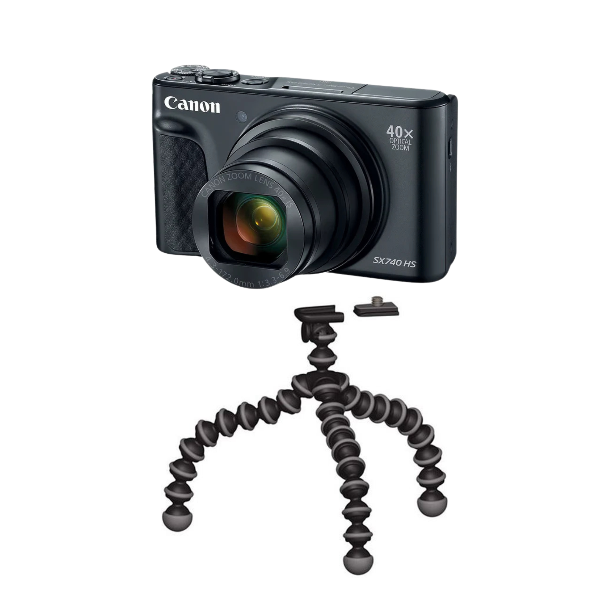 Canon Powershot SX740 HS Lite Edition (Black) + FREE JOBY GORILLAPOD