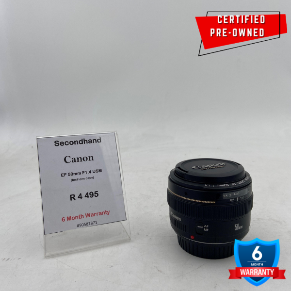 CANON EF 50MM F1.4 USM LENS - (2ND HAND)