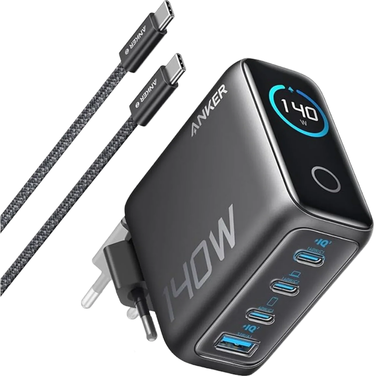 ANKER 4-PORT 140W PD WALL CHARGER Camera tek