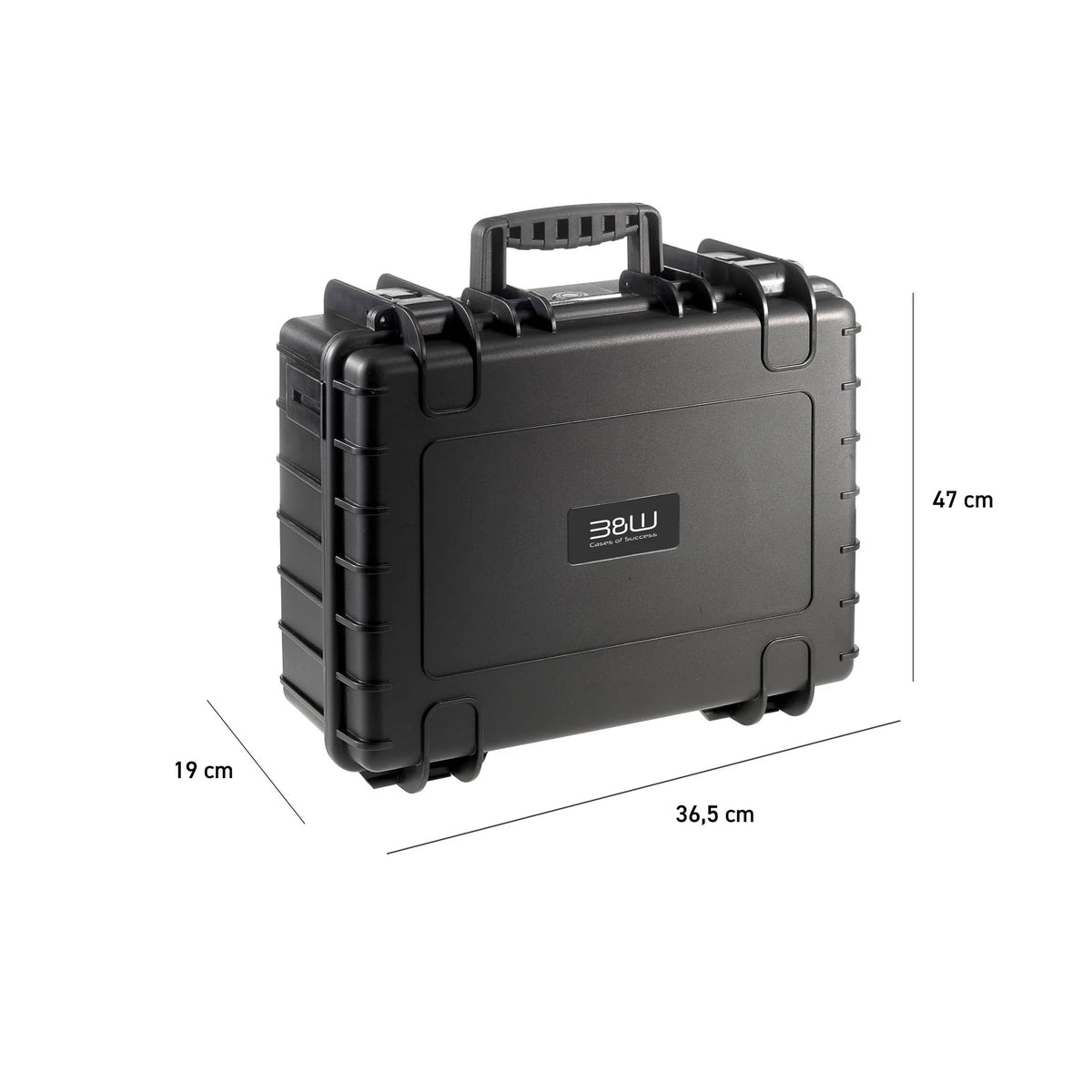 B&W INTERNATIONAL O/D CASE TYPE 5000 - BLACK W/DIVIDERS Camera tek