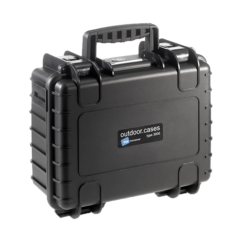 B&W INTERNATIONAL CASE TYPE 3000 W/FOAM - BLACK