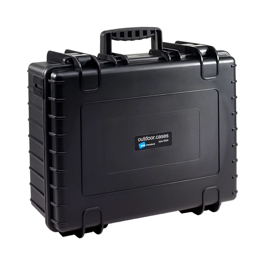 B&W INTERNATIONAL CASE TYPE 6000 W/FOAM -BLACK