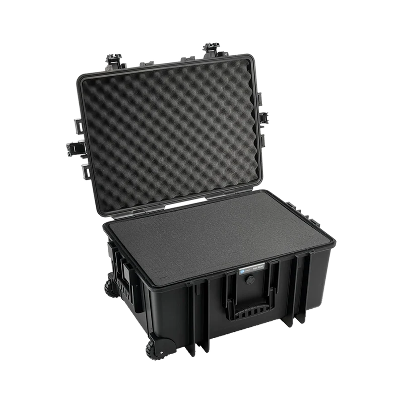 B&W INTERNATIONAL O/D CASE TYPE 6800 W/FOAM - WITH FOAM BLACK