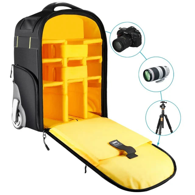 NEEWER 2-IN-1 TROLLEY WHEELED CAMERA BACKPACK