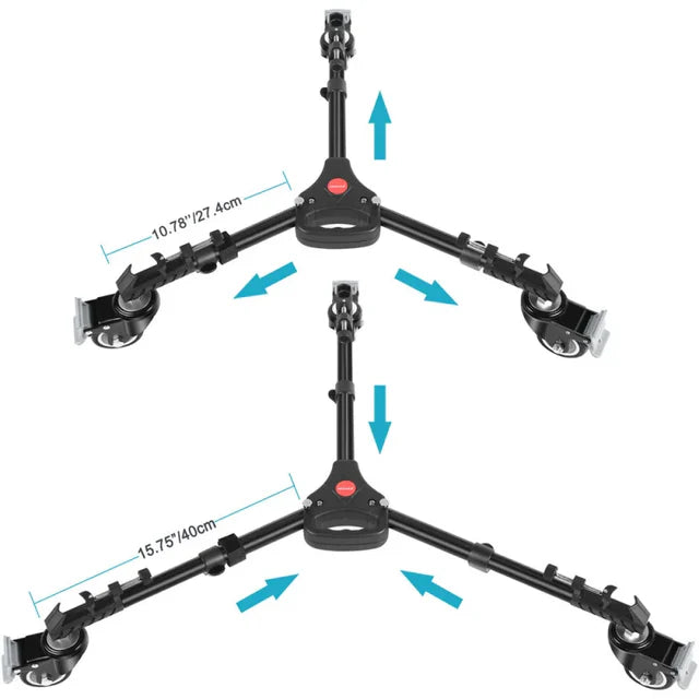 NEEWER NW-600 PRO PHOTOGRAPHY TRIPOD DOLLY FOR TRIPODS & LIGHT STANDS