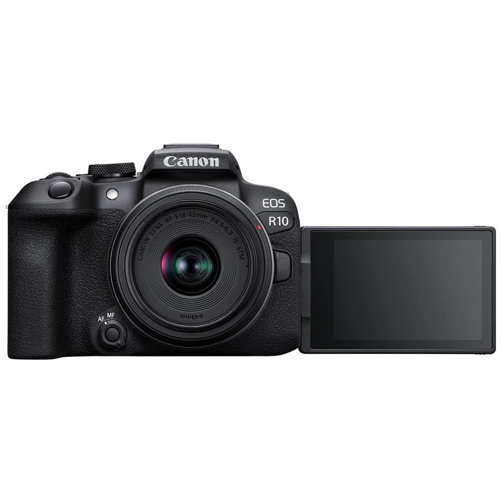 Canon EOS R10 Mirrorless Camera Body + Canon RF-S 18-45mm Lens Camera tek