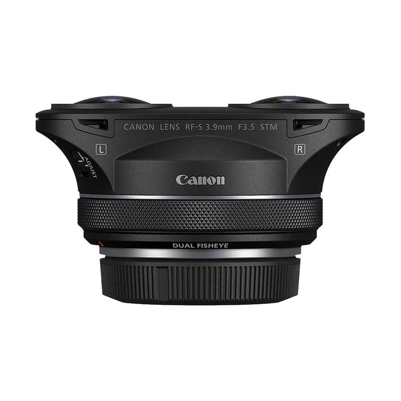 Canon RF-S 3.9mm f/3.5 STM Dual Fisheye Lens - Price TBA