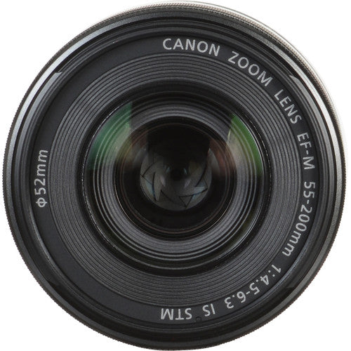 Canon EF-M 55-200mm f/4.5-6.3 IS STM Lens (Black) Camera tek