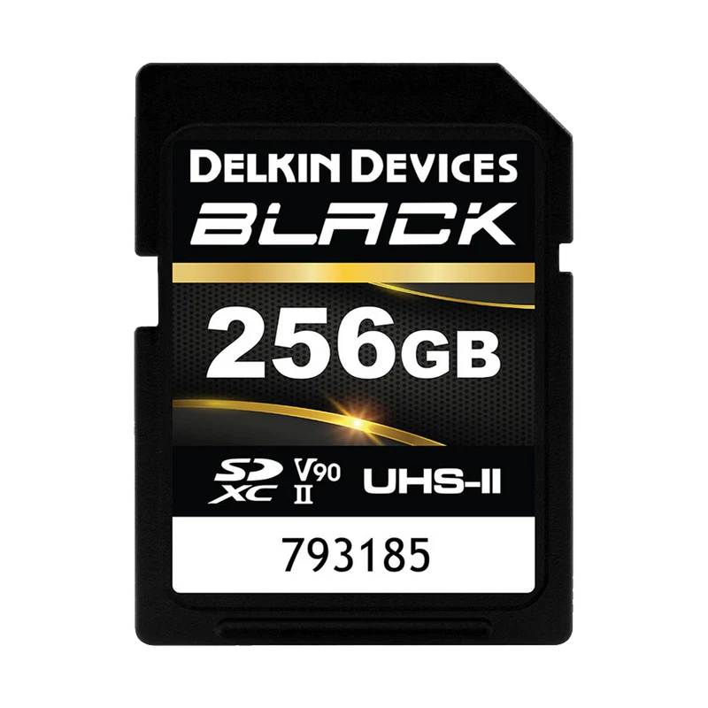 Delkin Devices 256GB BLACK UHS-II SDXC (300MB/s) Memory Card