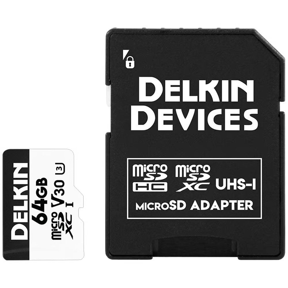 Delkin Devices Advantage 64GB UHS-I microSDXC Memory Card 100MB/s Camera tek
