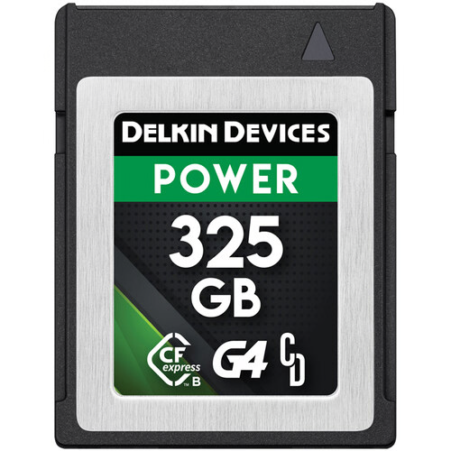 Delkin Devices 325GB POWER CFexpress Type B Memory Card Camera tek