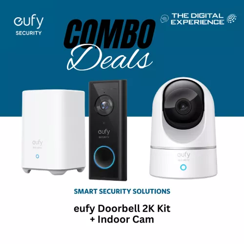 Eufy Doorbell 2K Kit + Indoor Cam Bundle Camera tek