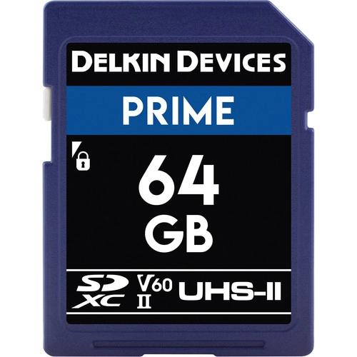 Delkin Devices 64GB Prime UHS-II SDXC Memory Card 280MB/s Camera tek