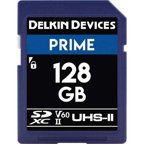 Delkin Devices 128GB Prime UHS-II SDXC Memory Card 280MB/s Camera tek