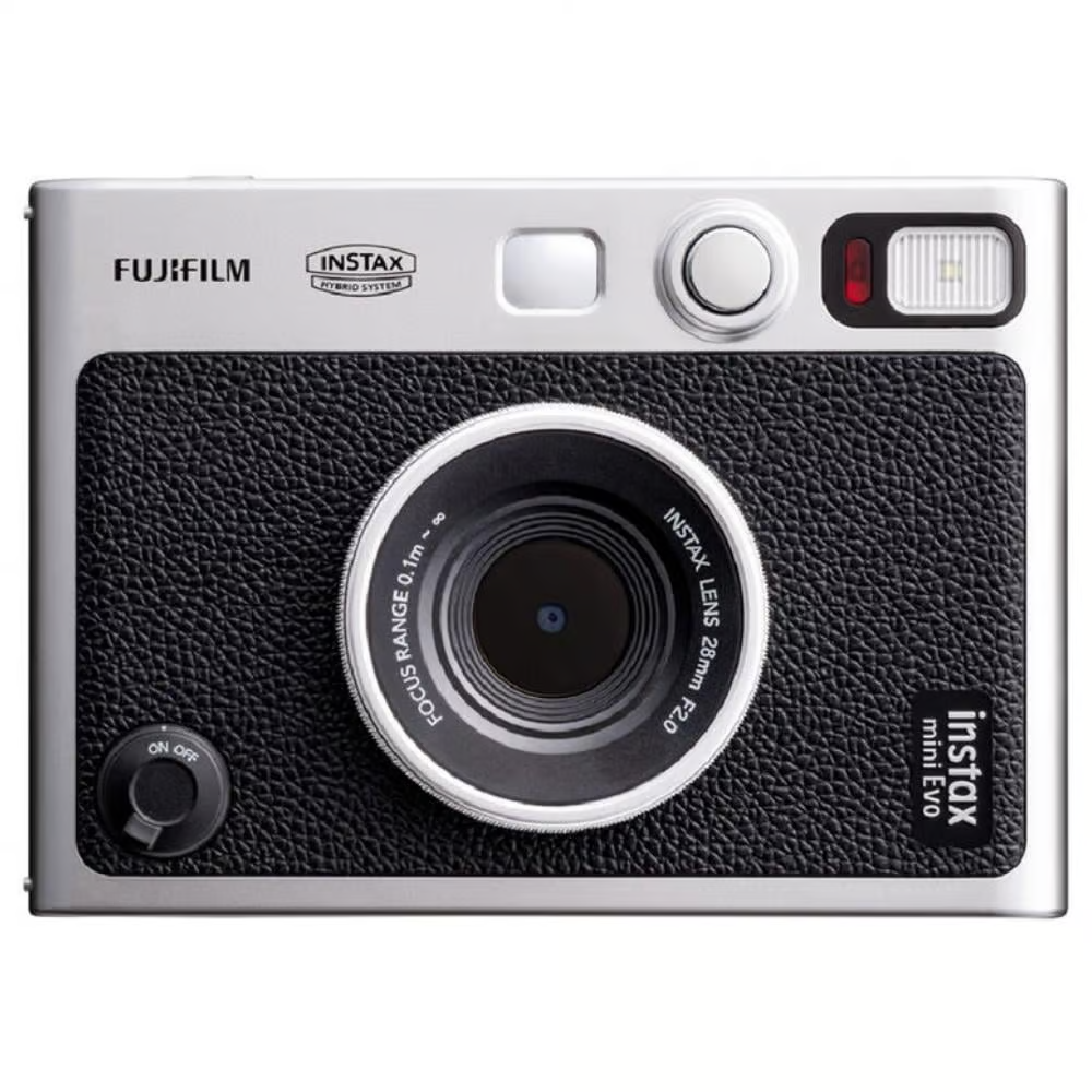 Fujifilm Instax Mini EVO Instant Film Camera (Black) Camera tek