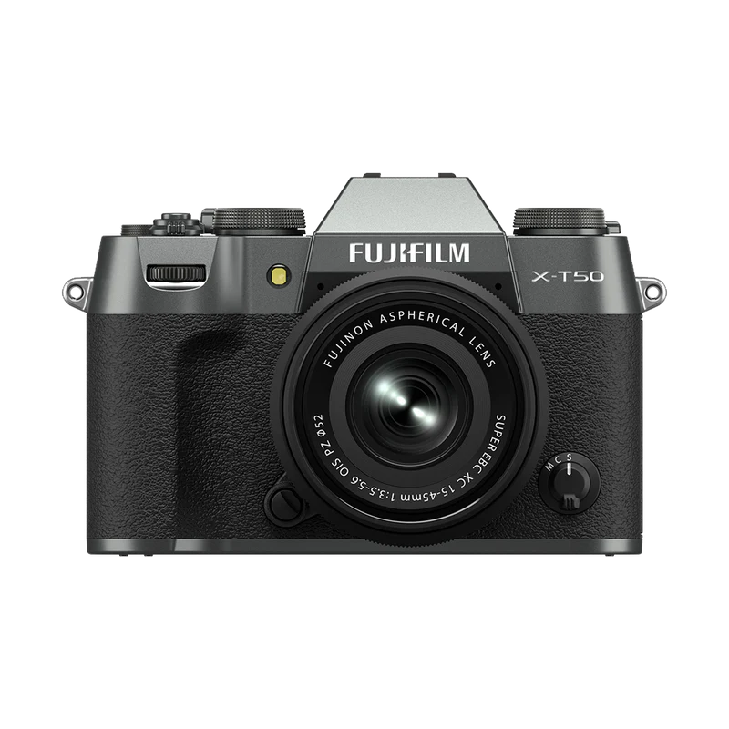 Fujifilm X-T50 Mirrorless Camera with 15-45mm f/3.5-5.6 Lens (Charcoal Silver)