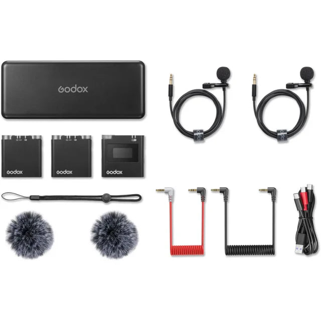 GODOX VIRSO M2 2-PERSON WIRELESS MICROPHONE SYSTEM