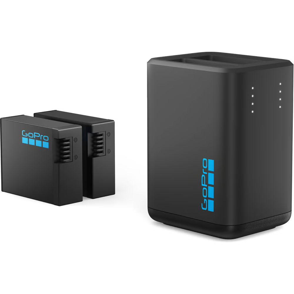 GoPro HERO13 Black Dual Battery Charger + Two Enduro Batteries