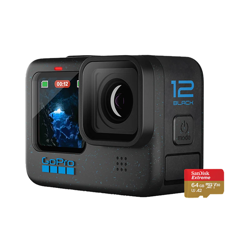 GOPRO HERO12 BLACK CAMERA + MICRO SDXC 64GB