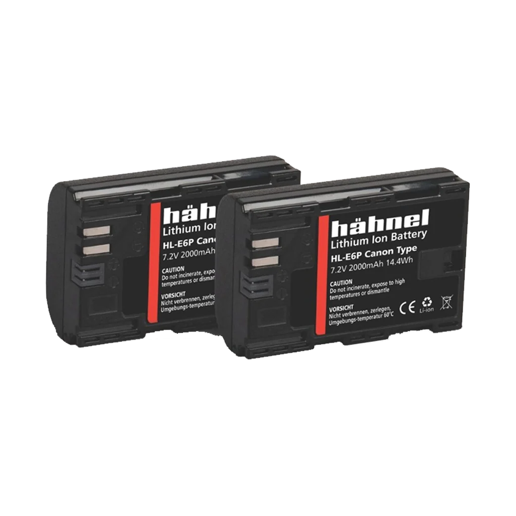 HAHNEL HL-E6P TWIN BATTERY PACK FOR CANON LP-E6P