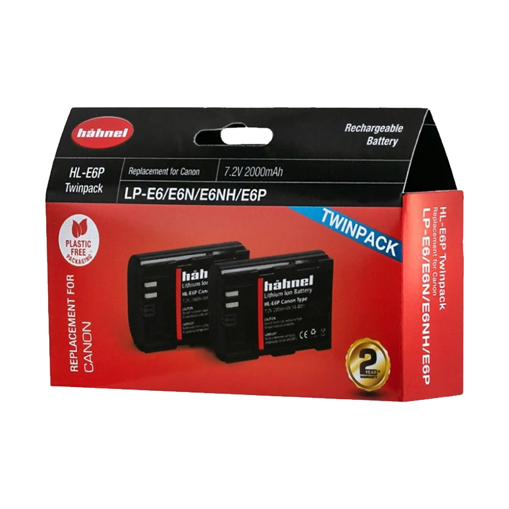 HAHNEL HL-E6P TWIN BATTERY PACK FOR CANON LP-E6P