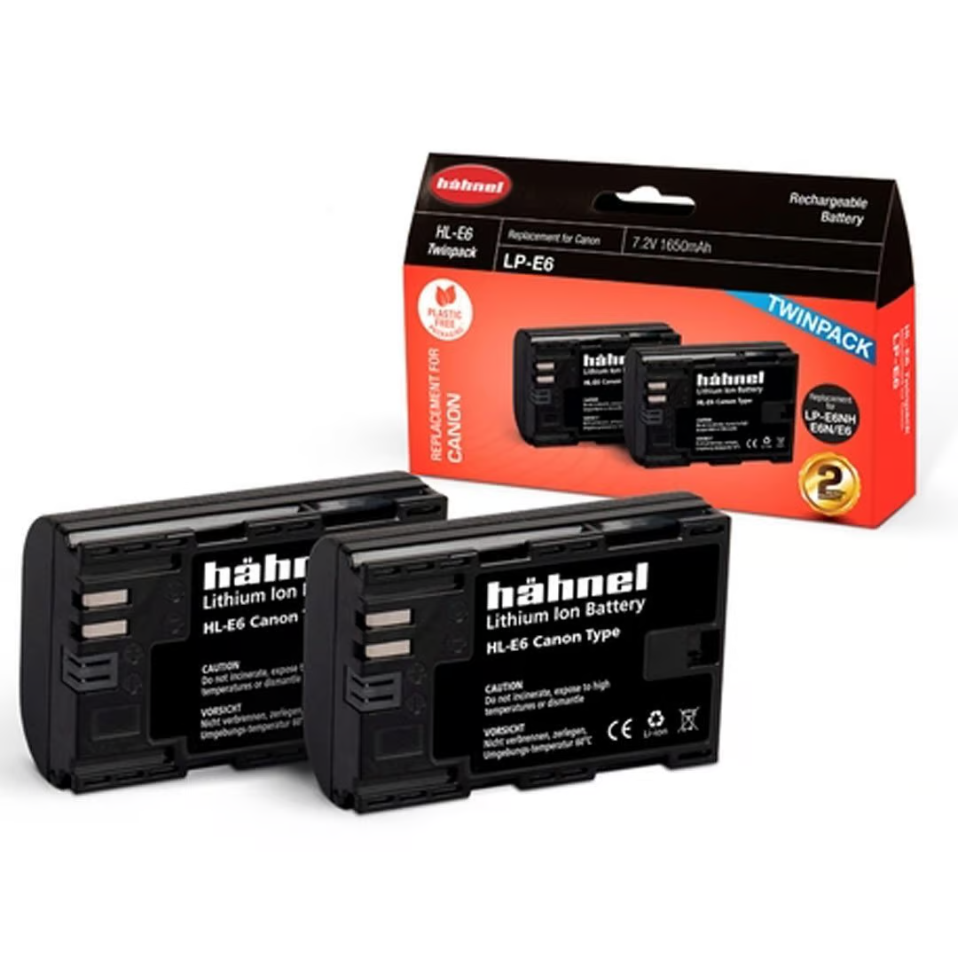 HAHNEL HL-E6N RECHARGEABLE BATTERY TWINPACK