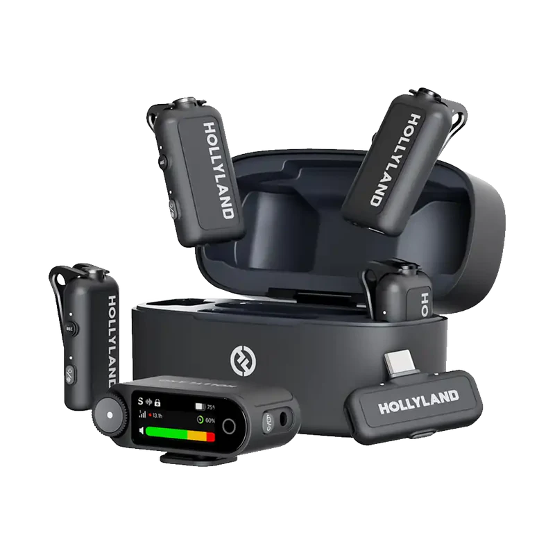 HOLLYLAND LARK MAX 2 COMBO 4-PERSON WIRELESS MICROPHONE Rental - From R450 P/DAY