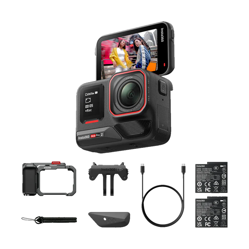 INSTA360 ACE PRO 2 DUAL BATTERY XPLORER BUNDLE - DARK GREY