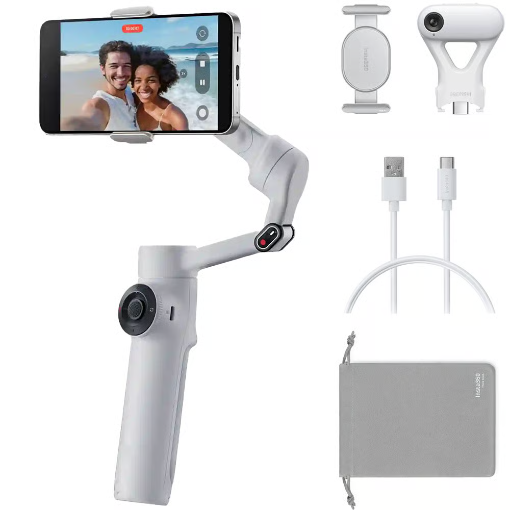 Insta360 Flow 2 AI Tracker Bundle (Grey)