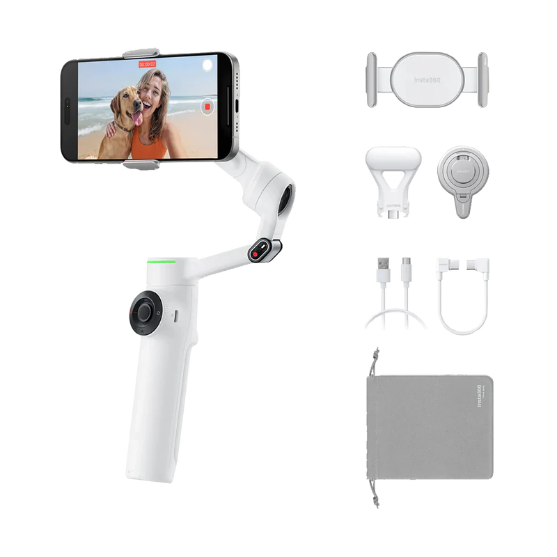 Insta360 Flow 2 Pro Smartphone Gimbal Stabilizer Creator Kit (Gray)