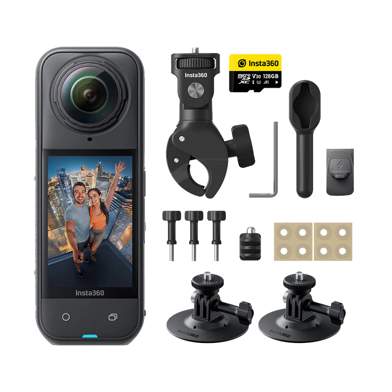 INSTA360 X5 8K 360 ACTION CAM MOTORCYCLE BUNDLE