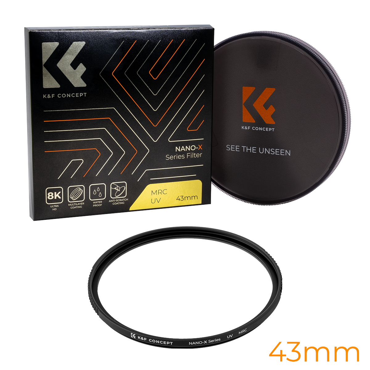 K&F CONCEPT NANO-X MRC UV 43MM FILTER