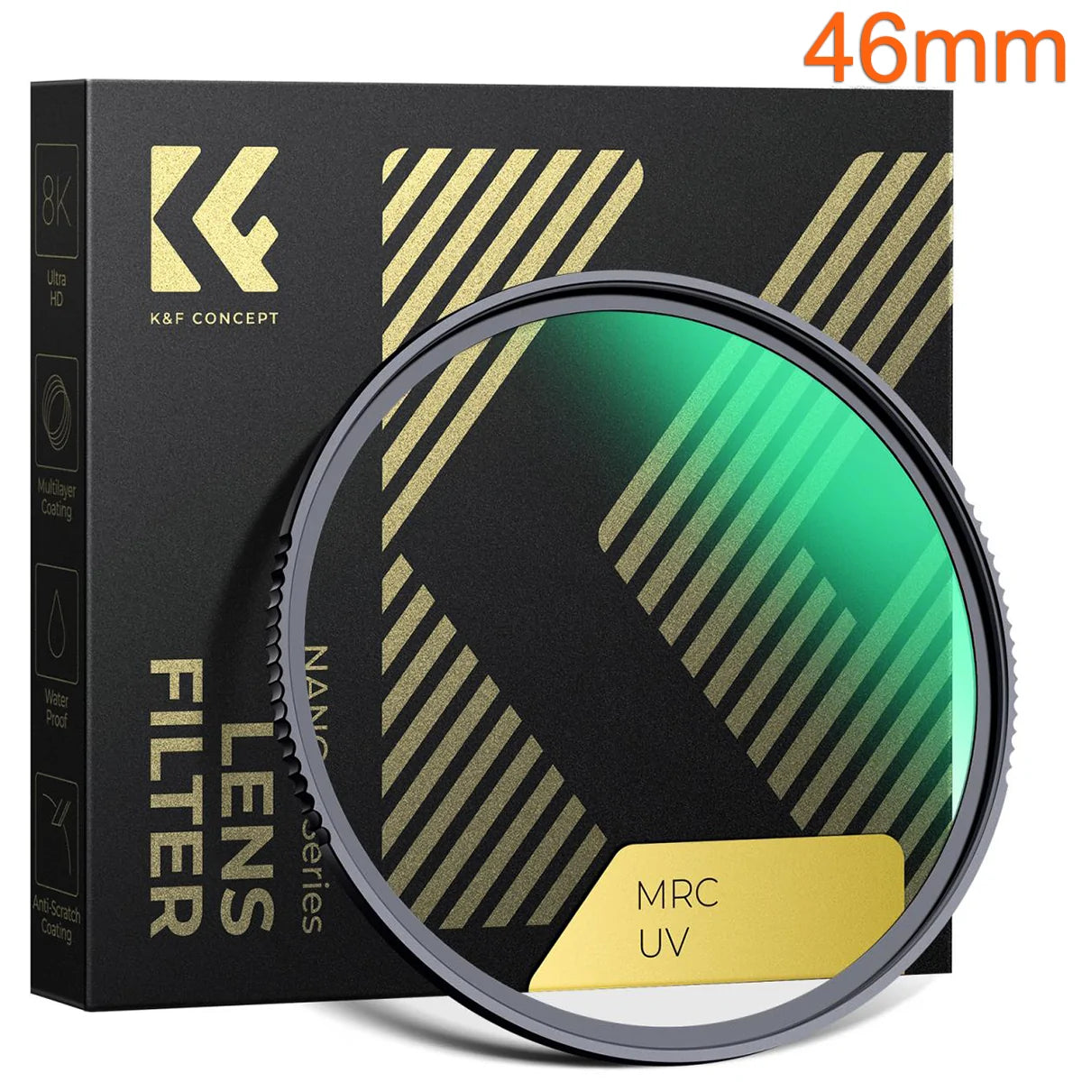 K&F CONCEPT NANO-X MRC UV 46MM FILTER Camera tek