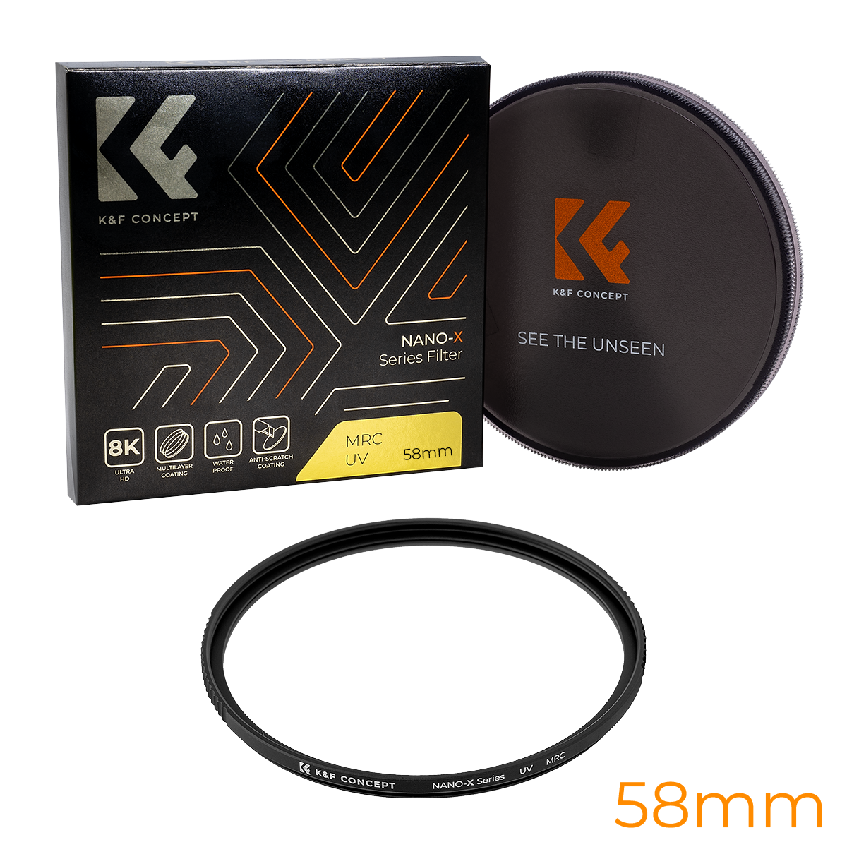 K&F CONCEPT NANO-X MRC UV 58MM FILTER