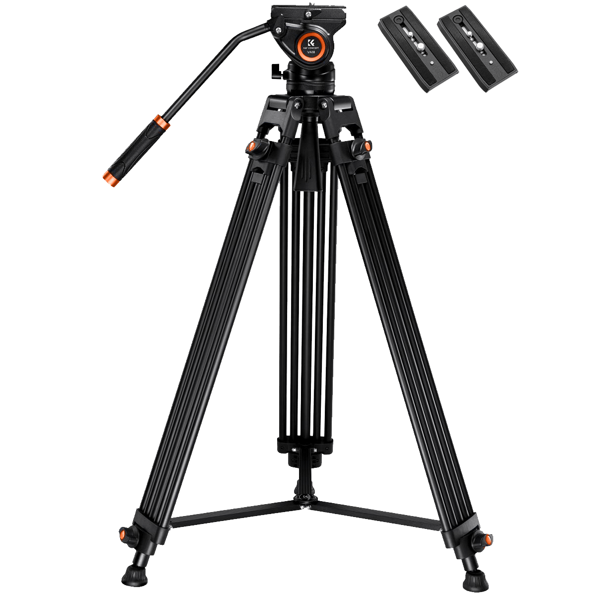 K&F CONCEPTS CORE-DIRECTOR VIDEO TRIPOD WITH 75MM BOWL & FLUID HEAD