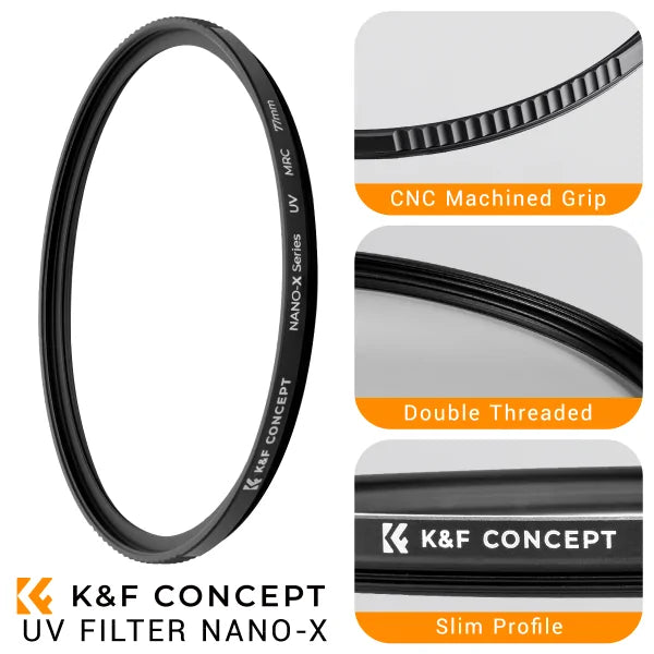 K&F CONCEPT NANO-X MRC UV 46MM FILTER Camera tek