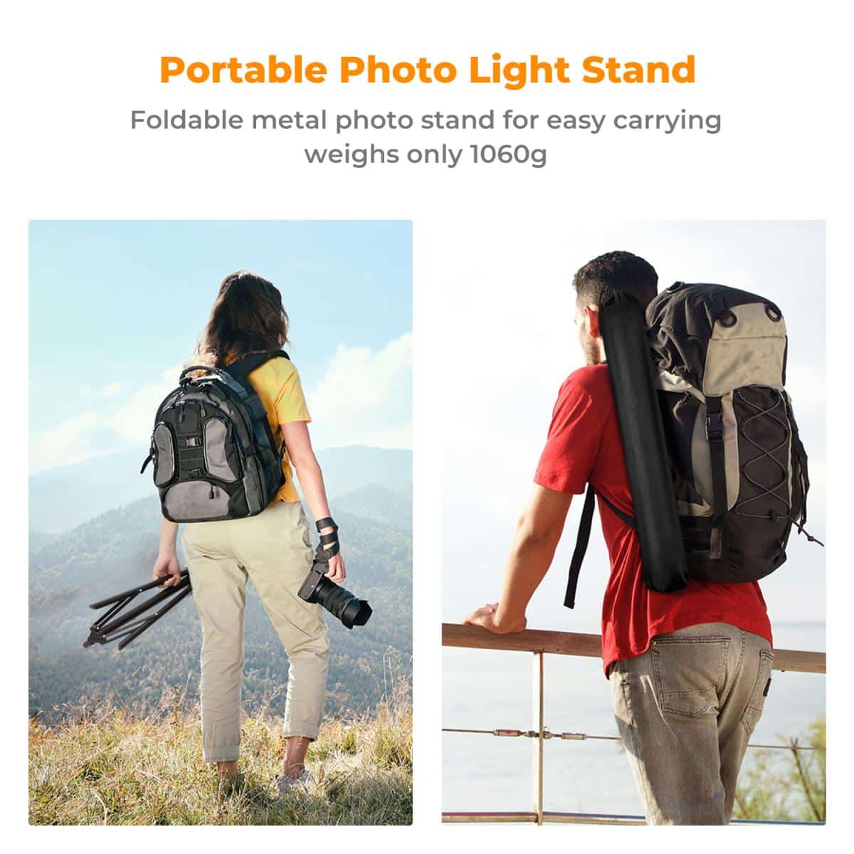 K&F CONCEPT 2.3M LIGHT STAND AIR CUSHIONED FOR 5KG