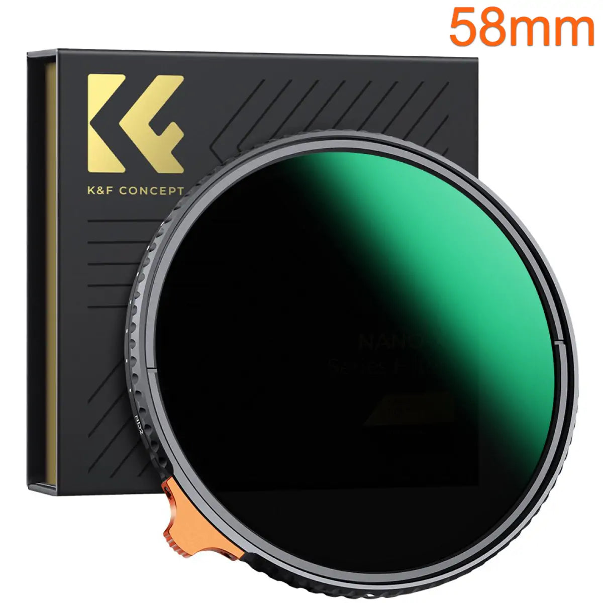 K&F CONCEPT VARIABLE ND2-400 NANO-X 58MM FILTER NANO-X SERIES